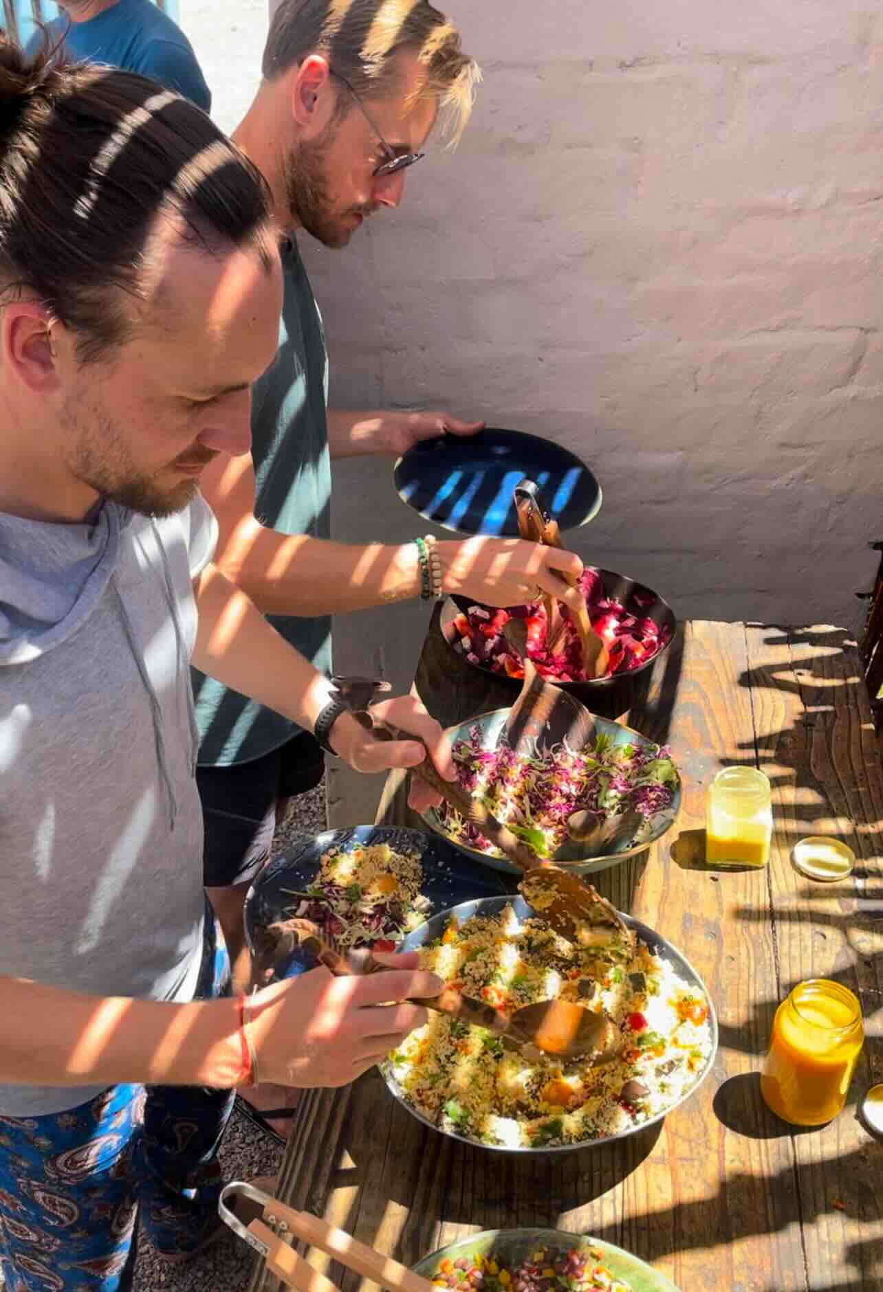 Healthy lunch and dinner