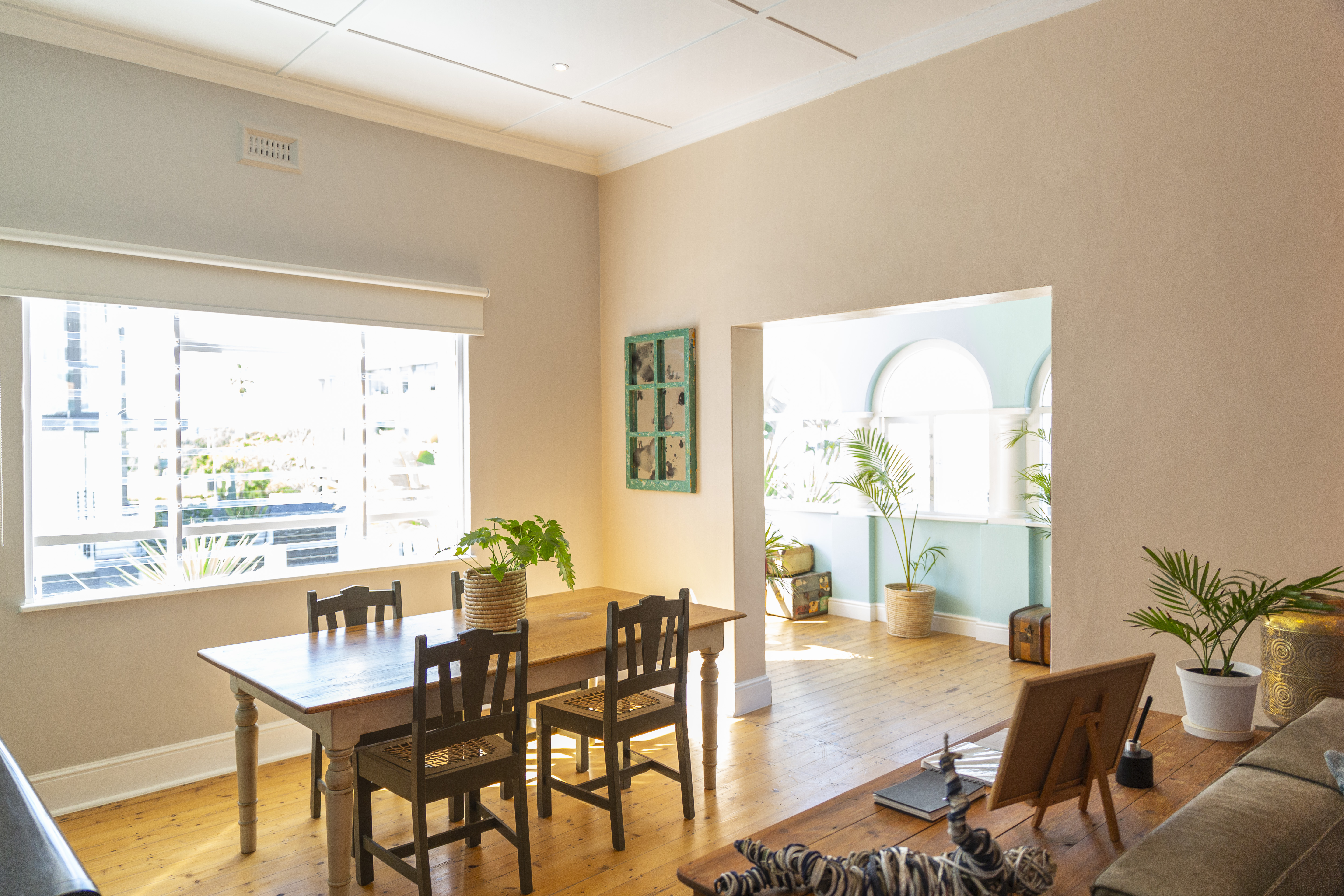 View of dining room in main house